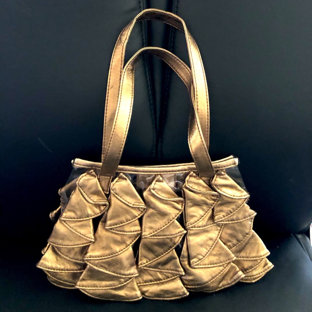 Gold, unusual, small purse